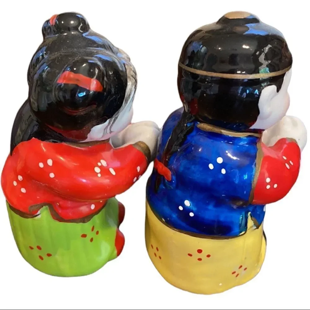 Lot of 3 Sets Vintage Asian Salt and Pepper Shakers